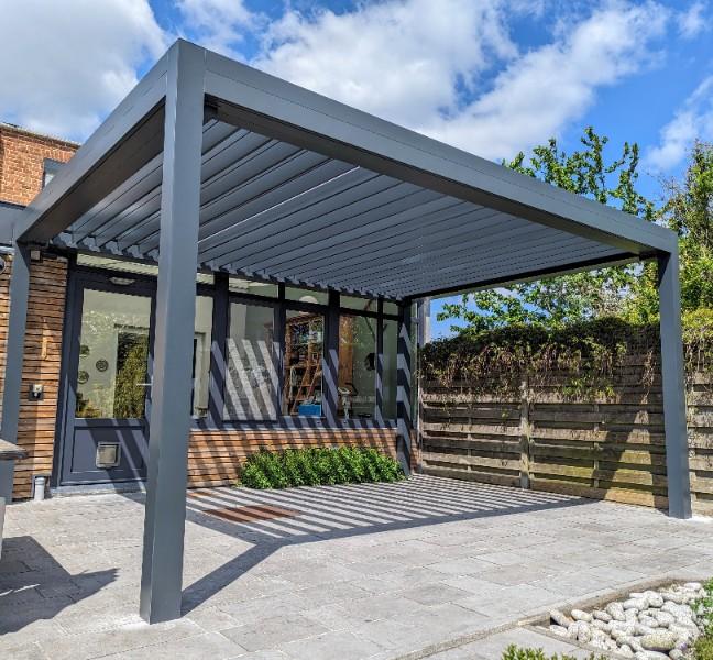 Insallation d'une pergola bioclimatique OPEN à Ayeneux